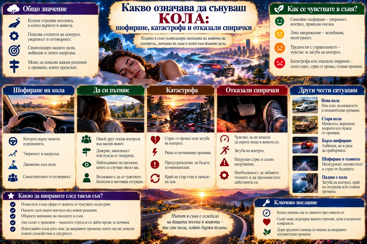 Какво означава да сънуваш кола
