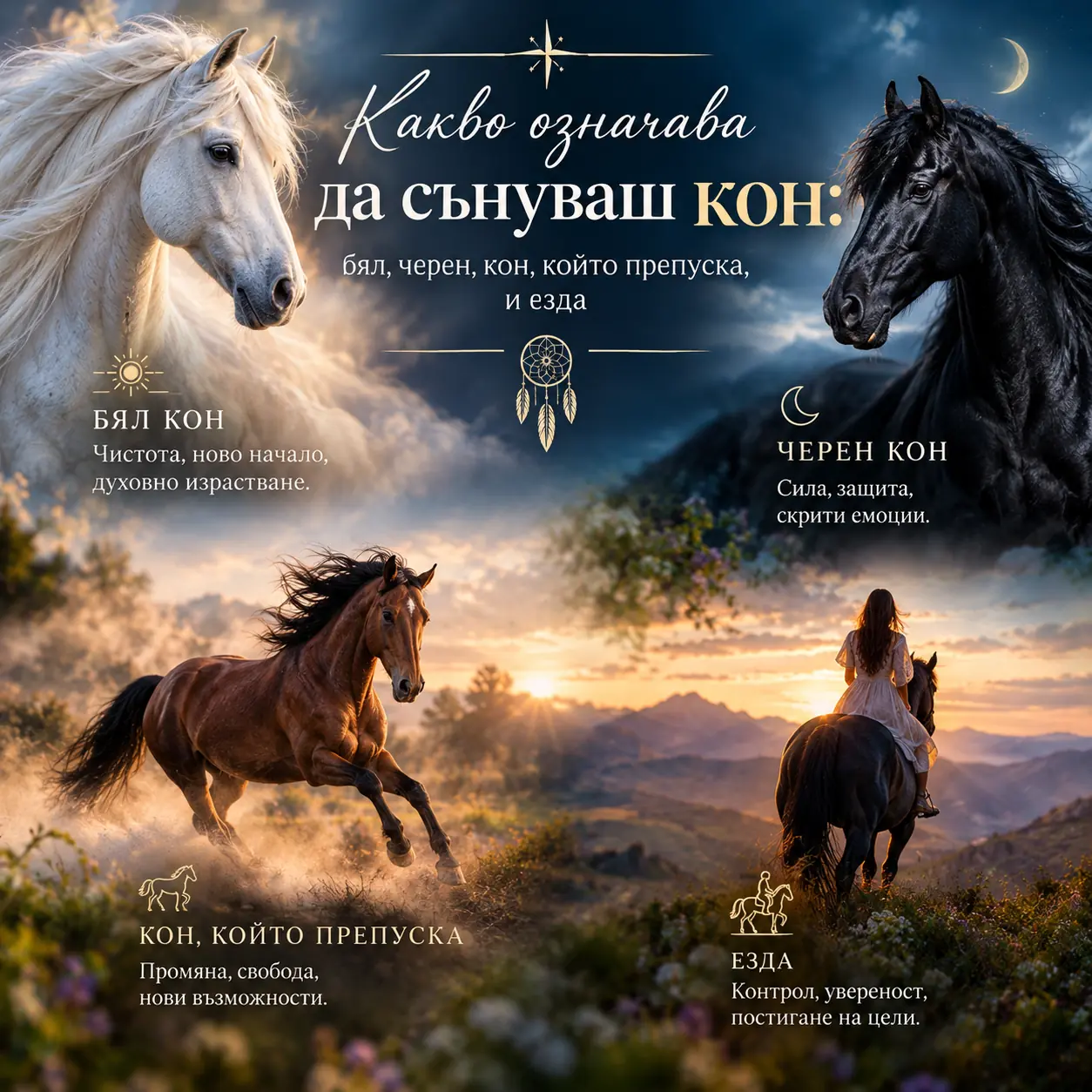 Какво означава да сънуваш кон