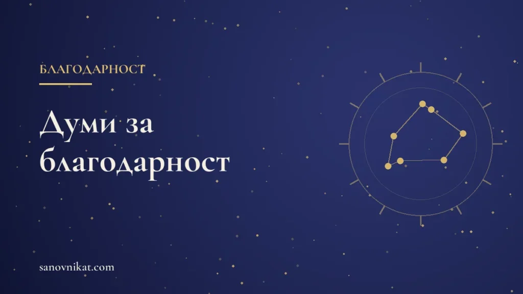 Думи за благодарност